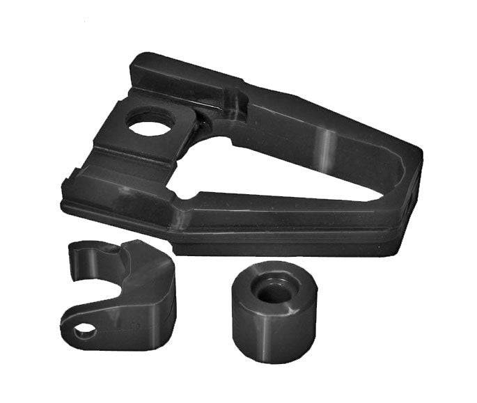 1988-89 HONDA TRX250R FRONT CHAIN SLIDER, RUB BLOCK AND ROLLER SET
