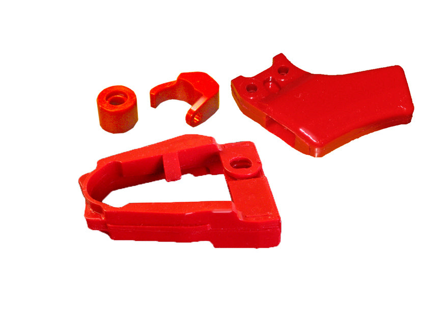 1986-87 Honda TRX250R Front Chain Slider, Rear Chain Guide, Rub Block and Roller4 Pcs Set
